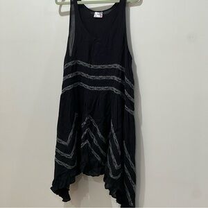 Free People Polka Dot & Lace Tunic